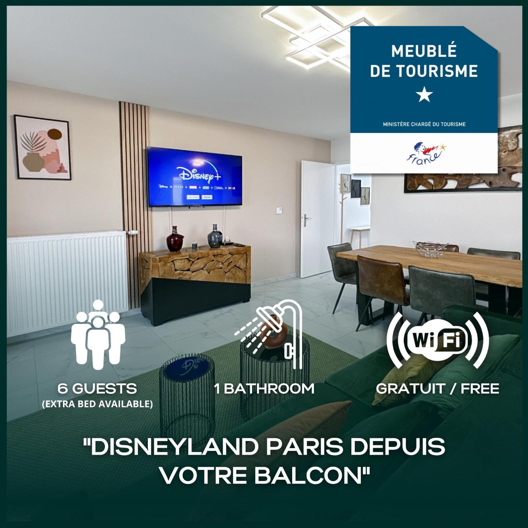 Le Chessy Disney - Logement Pour 6 A Disneyland Paris Avec Vue Sur Le Feu D Artifice Dış mekan fotoğraf